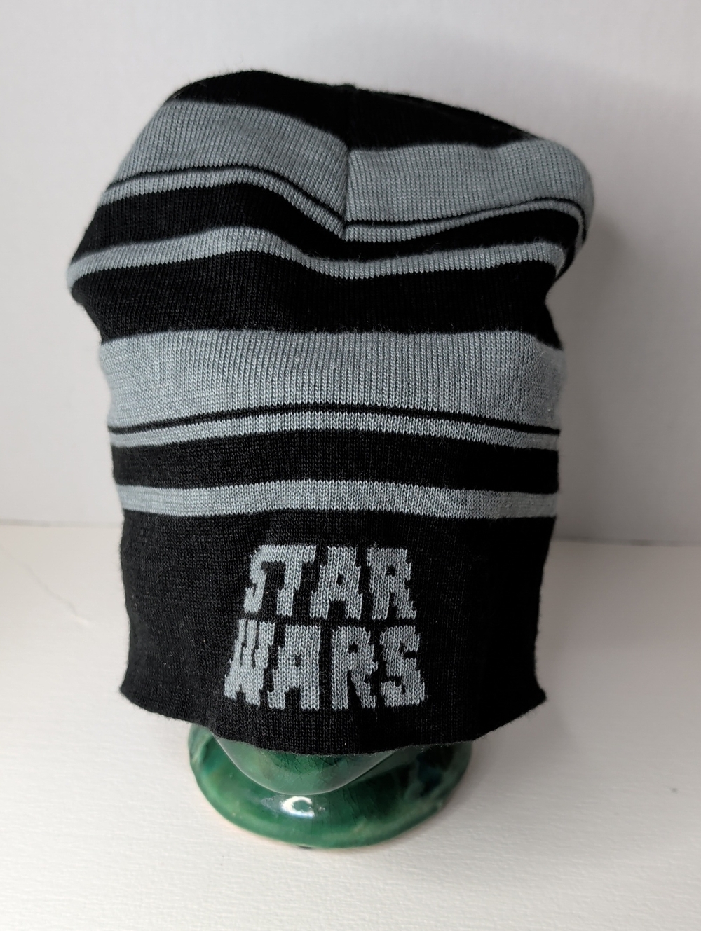 Star Wars Black and Gray Striped Kids Knit Beanie